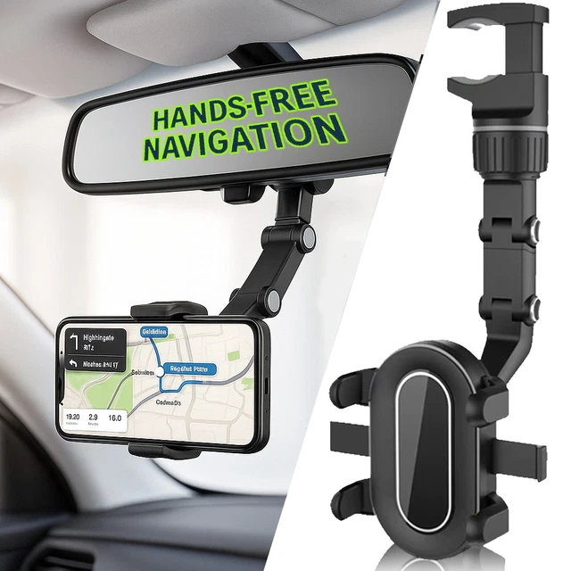 Supporto Magnetico Per Telefono Auto – Braccio Lungo Regolabile, Adattatore Parabrezza Universale - copertina