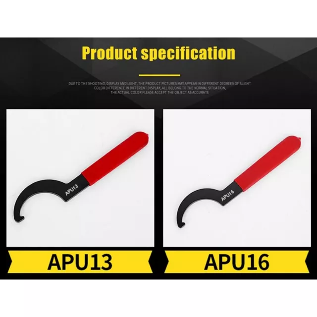 2 Piece Multi-Specification Electrophoresis Black Wrench APU13-APU16 Hand9419