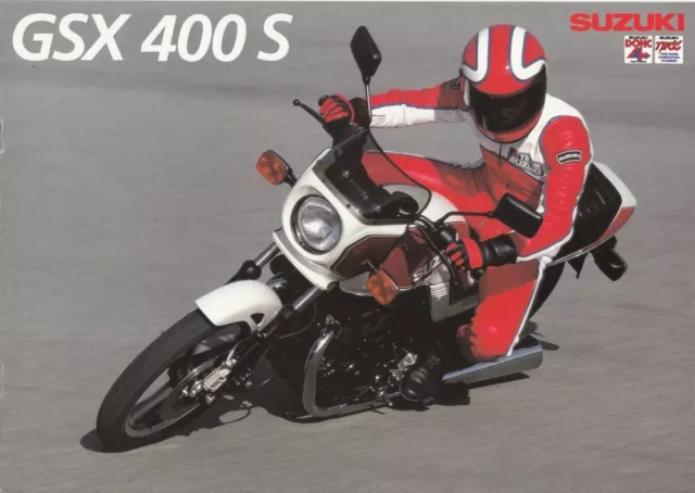 P + SUZUKI GSX 400 S + Prospekt brochure + 8 Seiten +  aus 5/1983