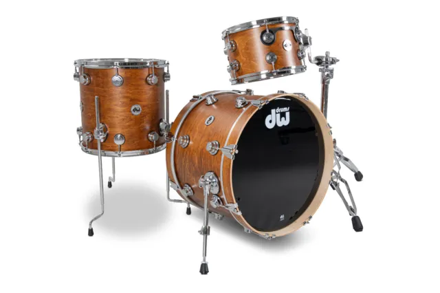 DW Drumset Collectors Series USA Satin Honey SSC Drums Maple Shellset Drums