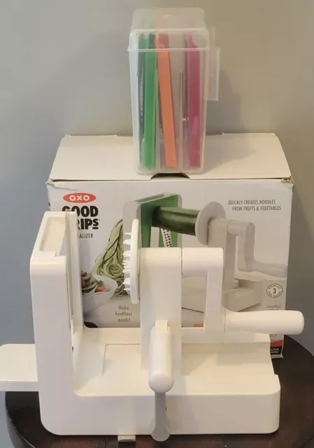 OXO Good Grips Espiralizador Mesa Verduras Frutas 3 Hojas 11151400 Keto Box