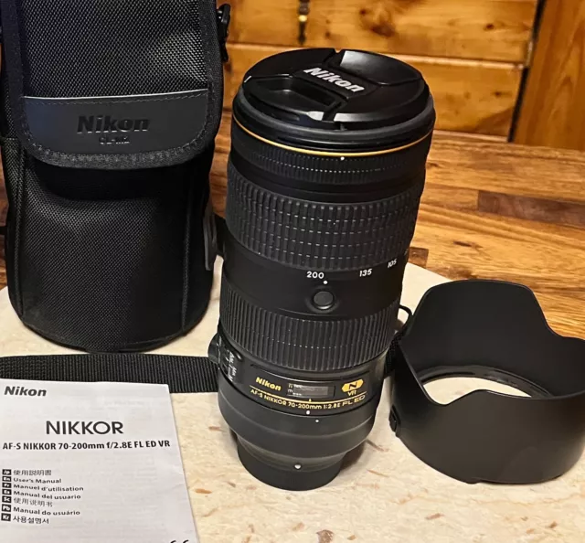 Nikon AF-S NIKKOR 70-200mm f/2.8E FL ED VR Lens - Prime