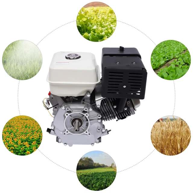 Moteur Essence 4 Temps 15CV - 9KW, 3600 Tr/min - Parfait Pour Machines Et Générators