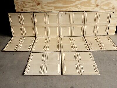 10 Pieces Antique Architectural Tin Ceiling 24X24 Inches