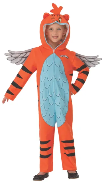 Hatchimals Tigrette Costume Hooded Jumpsuit w/Attached Wings/Tail Child S 4-6