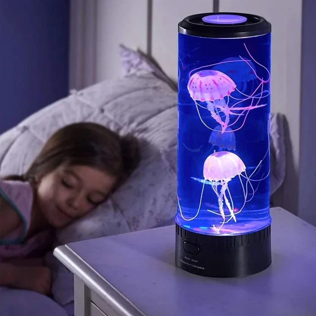 COLOR CHANGING JELLYFISH Lamp USB/Battery Night Light for Kids' Room