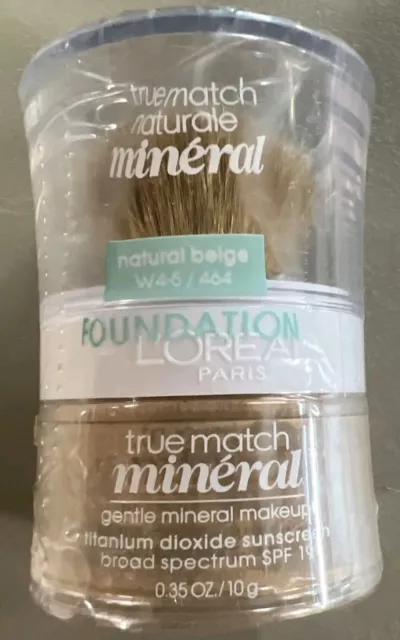 L’Oréal True Match Mineral Powder Foundation Natural Beige W4-5 / 464 NEW!!