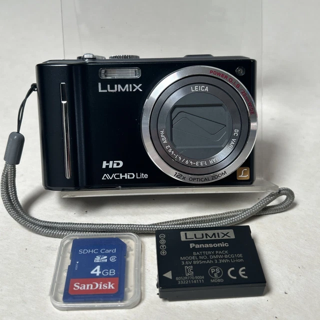 PANASONIC LUMIX DMC-TZ10 Compact Digital Camera - Tested & Working ...