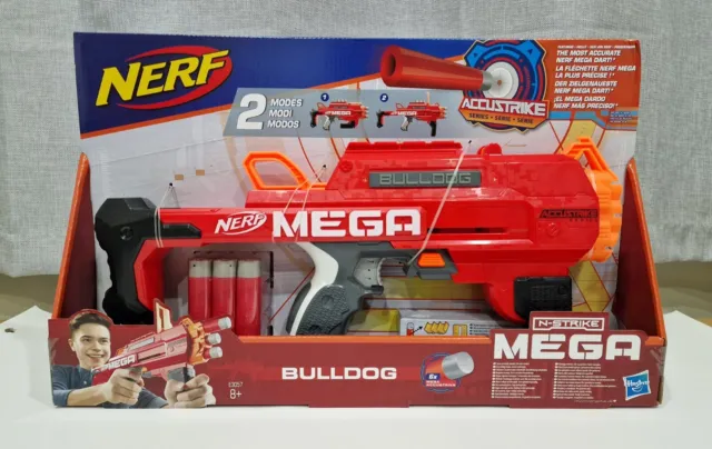 NERF N-Strike Mega Bulldog Blaster With 6 Darts Brand New Unopened 