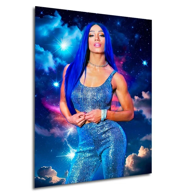 SASHA BANKS WWE Wrestling Model Diva Belles #1/7 ACEO Art Print Card ...