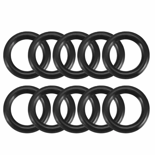 10Pcs 11x 1.9mm Rubber O-rings NBR Heat Resistant Sealing Ring Grommets Black✦KD