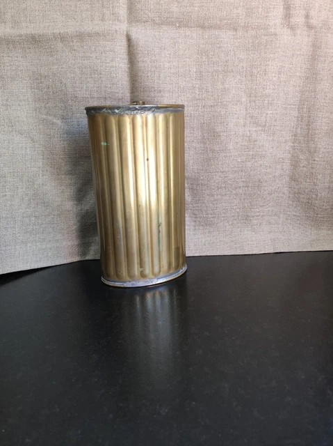 Ancienne bouillotte cylindrique en laiton – début XXᵉ siècle - Collection