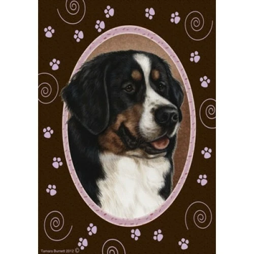 Paws House Flag - Bernese Mountain Dog 17051