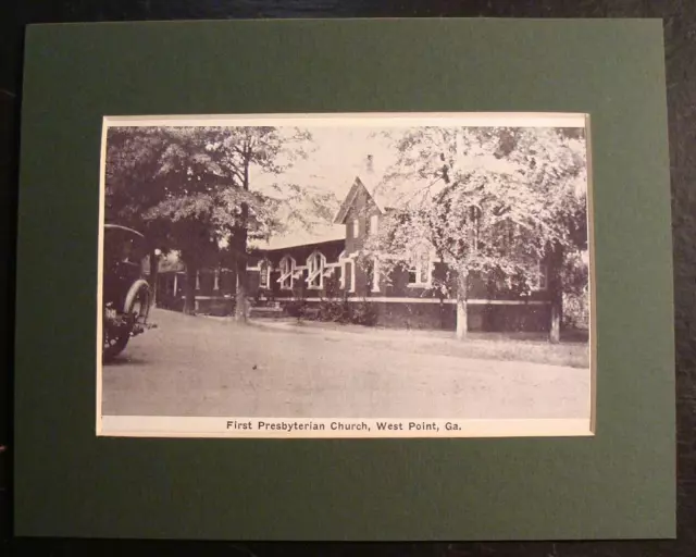 FIRST PRESBYTERIAN CHURCH, WEST POINT, GEORGIA, GA., Print