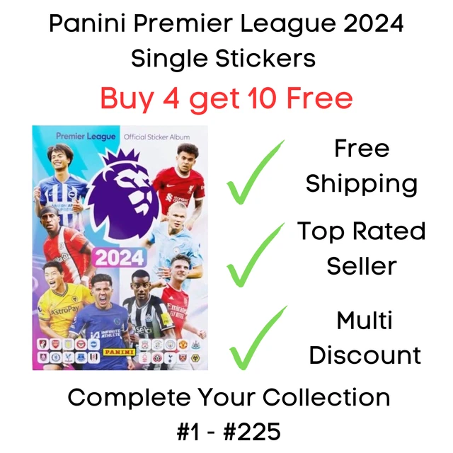 PANINI PREMIER LEAGUE 2024 Football Stickers 1 225 Buy 4 get 10 Free £1.75 PicClick UK