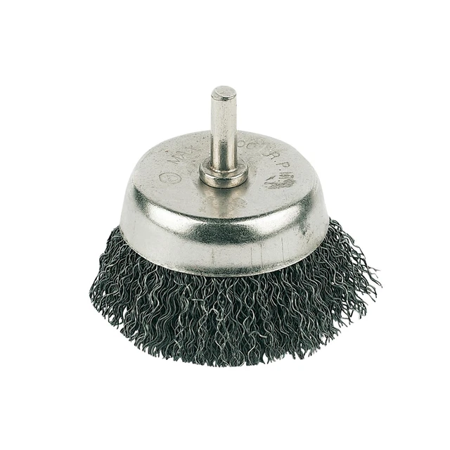 Cepillo de copa de alambre de acero giratorio vástago de 6 mm para taladro pintura eliminación de óxido 50 mm