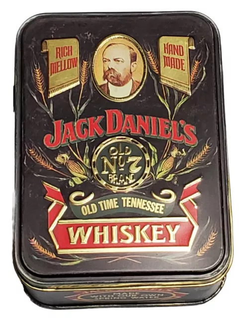 VTG Jack Daniels Whiskey Old No. 7 Tin Box and Insides - Made in England EUC
