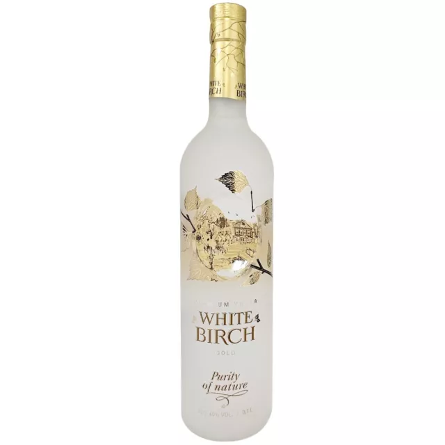 White Birch GOLD Wodka,  40% vol. 1 x 0,7 l, Premium Wodka in besonderer Flasche