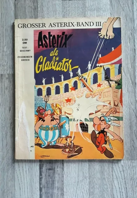 René Goscinny&Albert Uderzo|Asterix als Gladiator|Band III|1.Auflage|1969|2,50DM