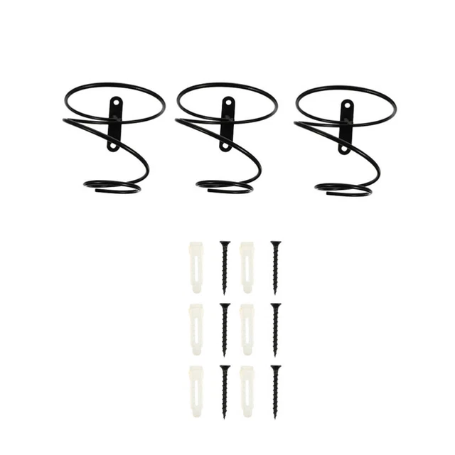3 Pcs Wall Mounted Wine Rack Glass Hanging Hanger Holder Clothes Racks