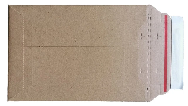 Rigid Cardboard Envelopes Expanding Large Letter Passport 185x125mm - Box Of 88