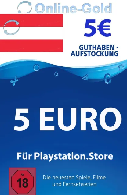 PSN Card 5 Euro [Austria] - Playstation Network Credit-PS5 PS4 PSN - [AT]