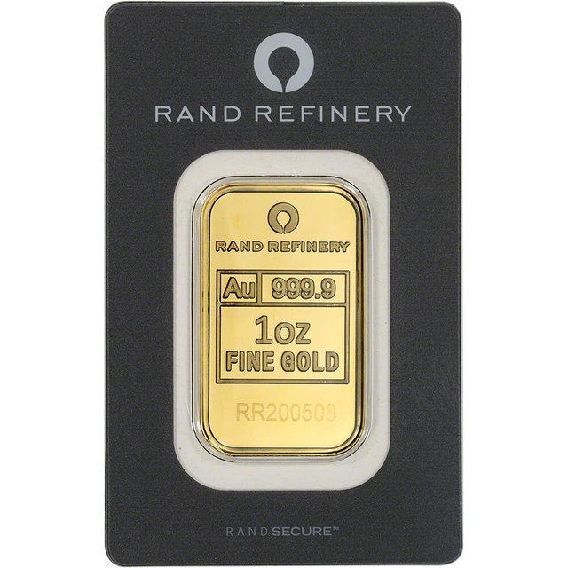 1 OZ GOLD Bar Rand Refinery 999.9 Fine in Assay EUR 1.802,89