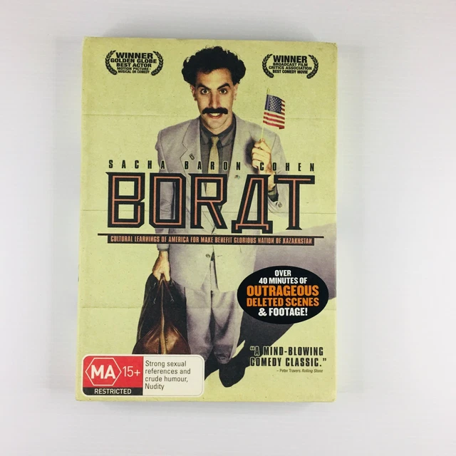 Borat (DVD 2006) Very GC, Comedy Mockumentary Sacha Baron Cohen Movie, Free Post