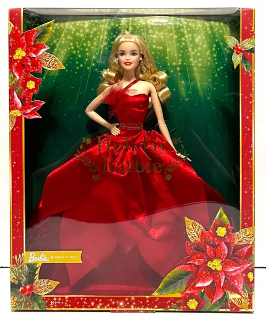 Mattel Barbie Signature 2022 Holiday Doll w/ Blonde Hair Collectible Series NEW