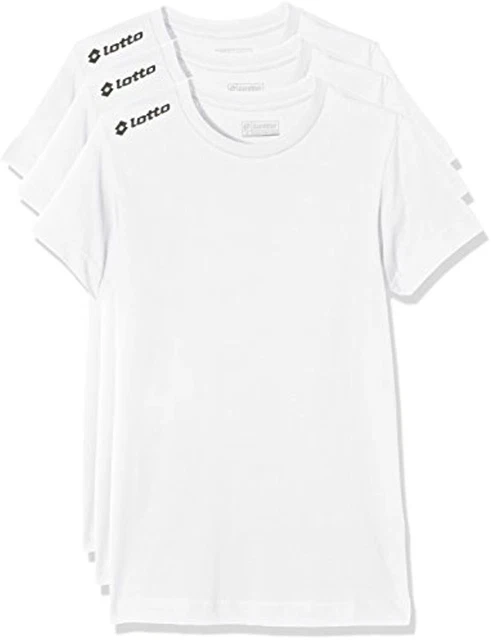 Zenith T-shirt Lotto Boy (pacchetto di 3) - bianco / bianco, X-Small