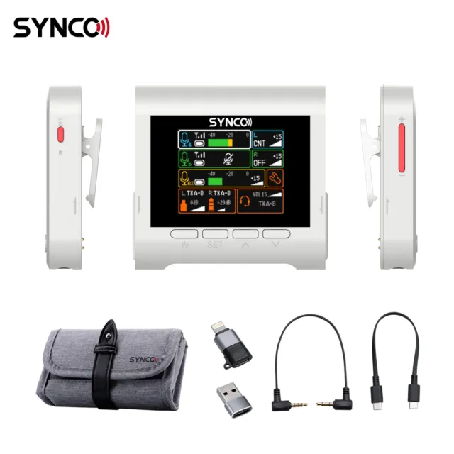 SYNCO G3 2.4G  Microphone System Mic with Dual-Channel  + O7J1