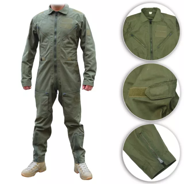 Flight Coverall Aircrew Italian Army Air Force Olive Green Suit Jumpsuit Genuine