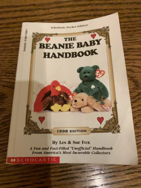 The Beanie Baby Handbook 1998 Scholastic Pocket Edition by Les & Sue Fox Vintage