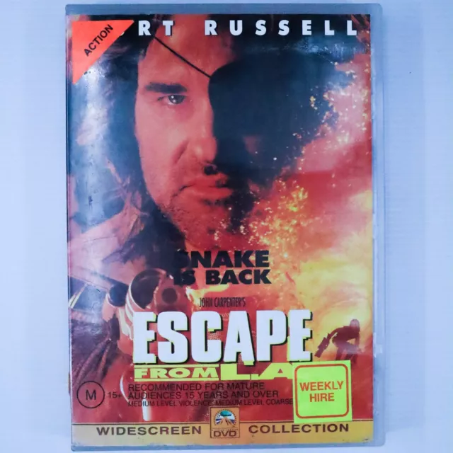 Escape From New York L.A. 2 VHS John Carpenter Kurt Russell Stacy Keach￼