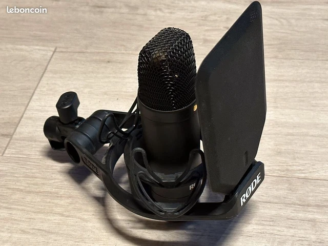 RoDE NT-USB Microphone USB de qualité studio + filtre anti-pop + support perche