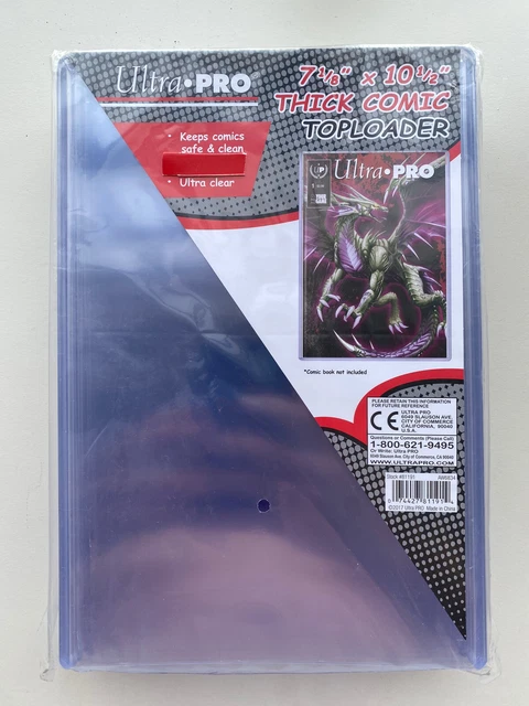 5 Ultra Pro THICK COMIC BOOK TOPLOADERS NEW 7-1/8"x10-1/2" Protector Storage