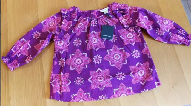 COUNTRY ROAD GIRLS LONG SLEEVE TOP SIZE 1 -12-18mth & SIZE 2  18-24mth BNWT