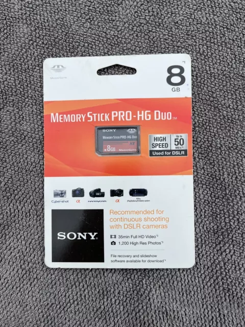 SONY 8GB Memory Stick PRO-HG Duo MS-HX8B/MN 8GB NEW/SEALED