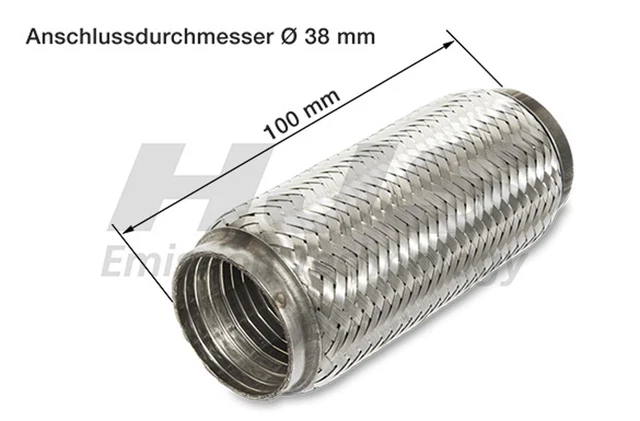 HJS tubo flessibile impianto gas di scarico interFLEX 83 00 8481 flessibile acciaio inox