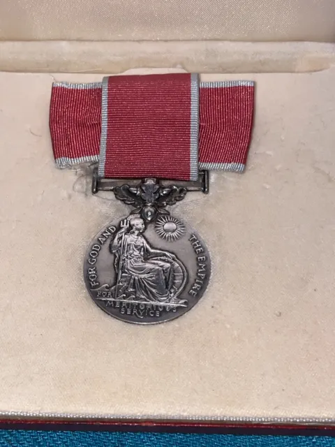 British Empire Medal (BEM) Mrs Hilda Mary Evans Full Sized Cased
