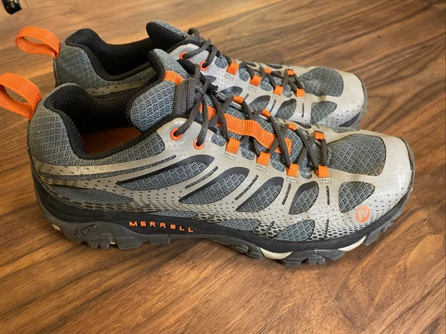 MERRELL MOAB EDGE Hiking Trail Shoes Men s Size 8.5 Grey Vibram J35427 43.00 PicClick