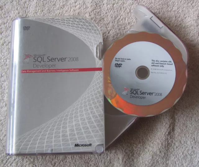 Microsoft SQL Server 2008 Developer Edition, Einzelhandelsbox, COA, Product Key