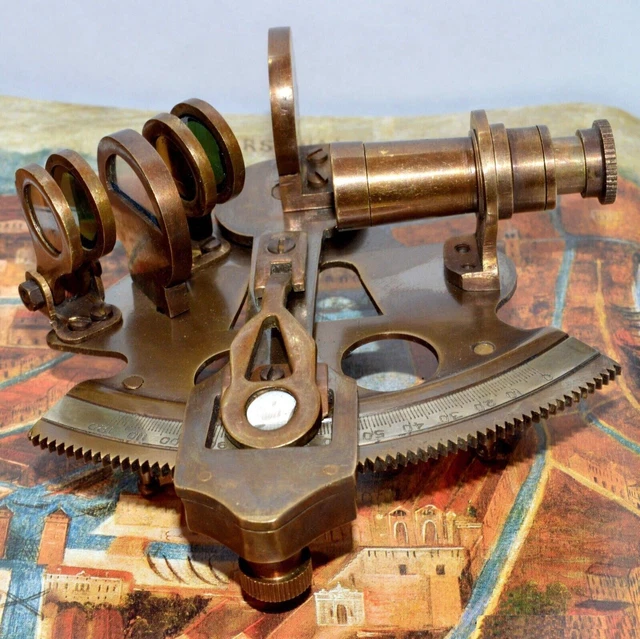 Antique Astrolabe Handmade Working Brass Sextant-Nautical Gifts