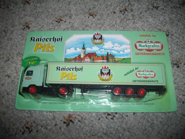 Getränke Markgrafen Truck Kaiserhof Pils Nr. 60 MB Actros  SZ rar