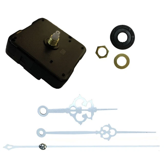 Kit Mécanisme Horloge Murale Silencieux Quartz - Axe 16 Mm - Mouvement De Rechange Pour Horloge