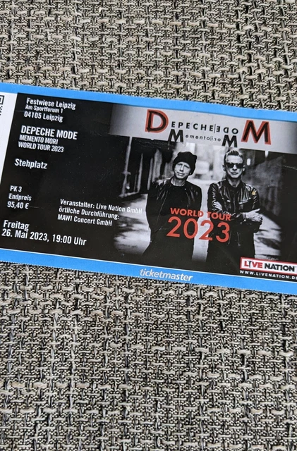 Depeche Mode Tour 2023 Leipzig Tickets DEPECHE MODE 26.05.2023 Leipzig Memento Mori Tour EUR 129,00 - PicClick DE