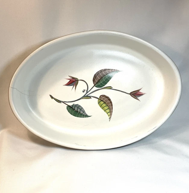 Vintage Denby Stoneware Spring Pattern Made In England Oval 10.25” x 6.75”