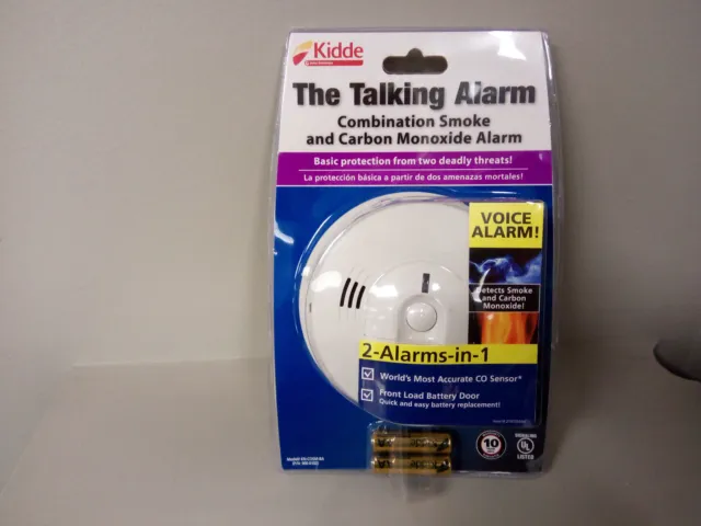Kidde Combination Smoke & Carbon Monoxide Talking Alarm New