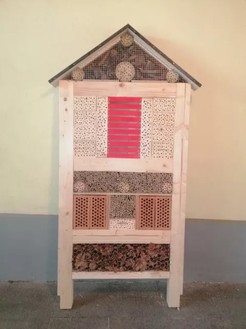 XXXL Insektenhotel Bienenhotel  Bienenhaus Wildbienen 198 cm Handarbeit