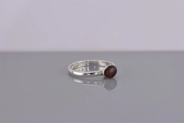 Taxco Sterling Silver Oval Purple Band Ring 925 Sz: 7.5 2